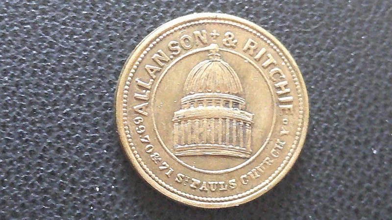 London Advertising Token Allan Son & Ritchie