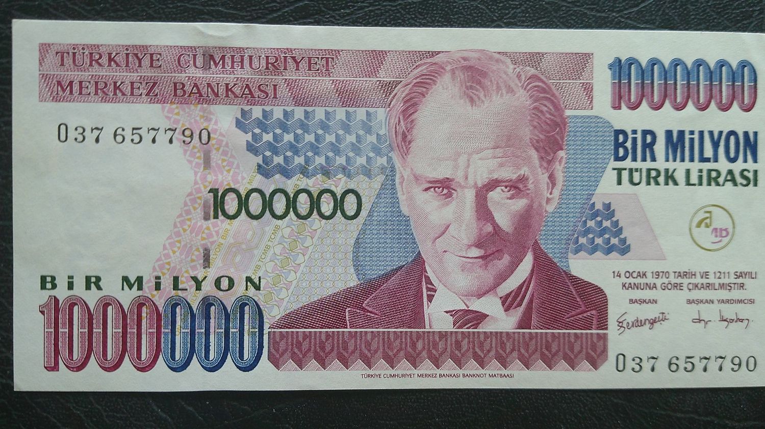 Turkey 1000000 Lirasi - 2002