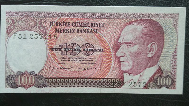 Turkey 100 Lirasi - 1984