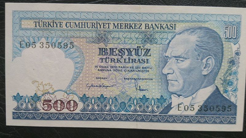 Turkey 500 Lirasi - 1984