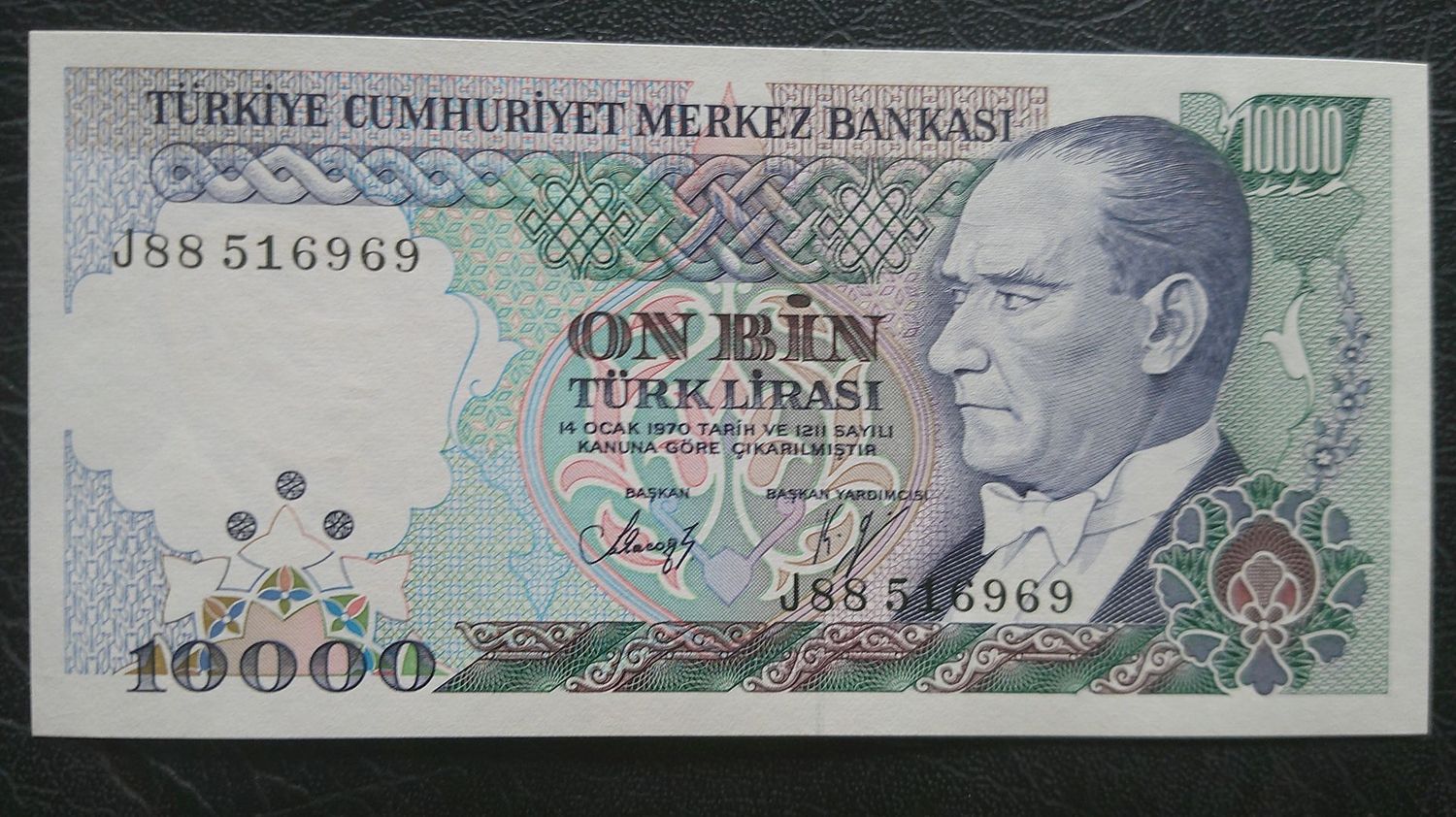 Turkey 10000 Lirasi - 1993