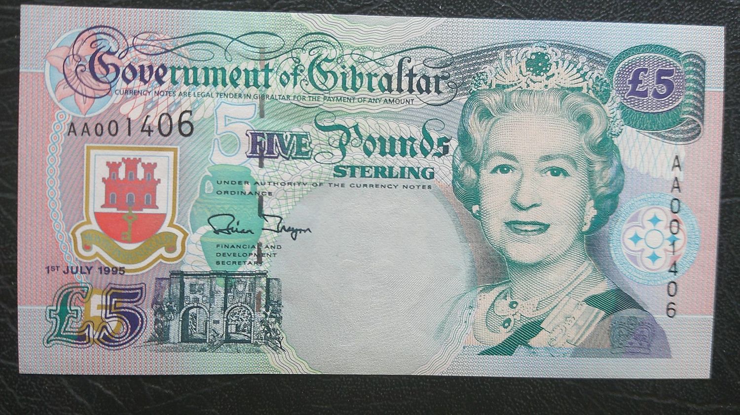 Gibraltar £5 - 1995