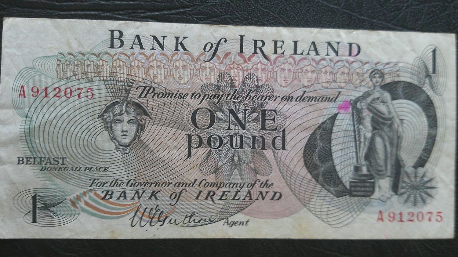 Bank of Ireland £1 - 1967