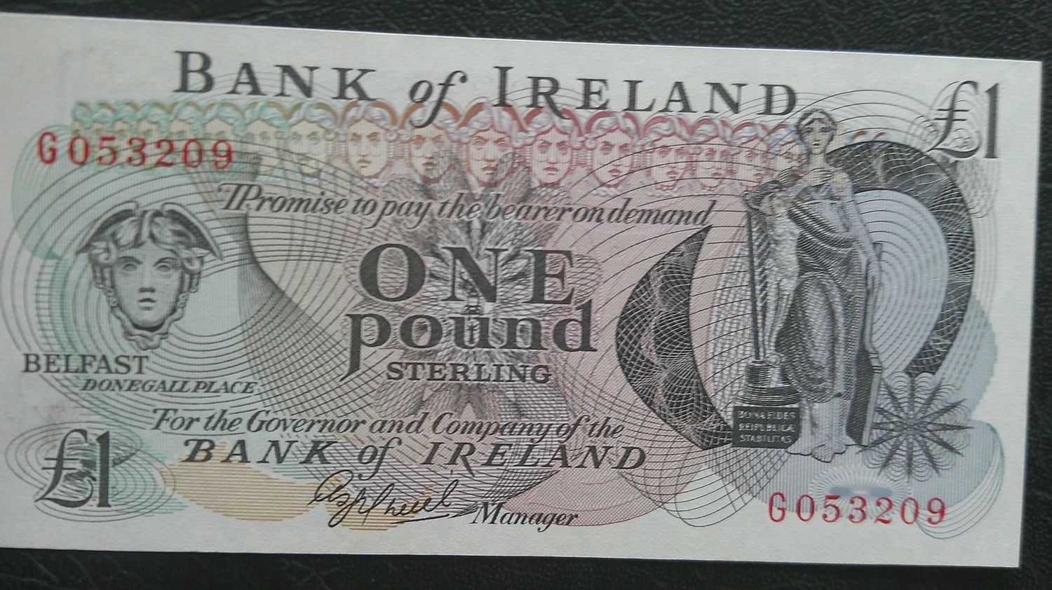 Bank of Ireland £1 - 1977