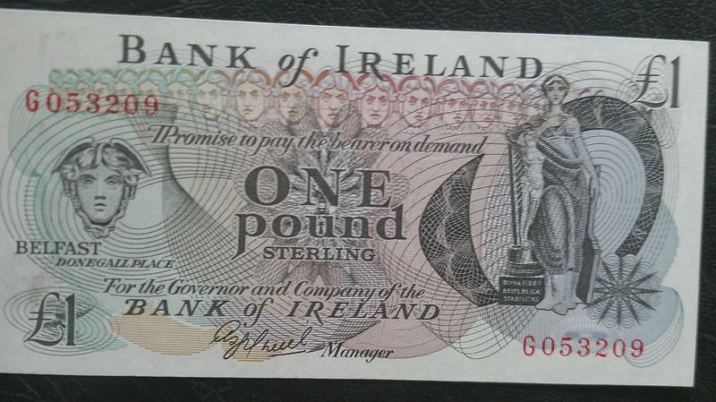 Bank of Ireland £1 - 1977