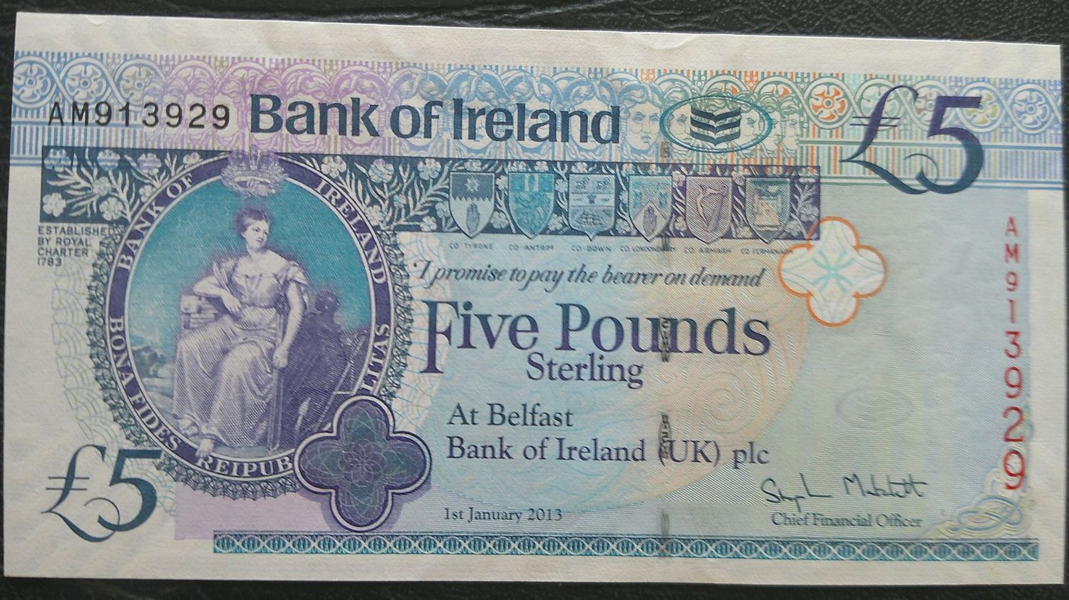 Bank of Ireland £5 - 2013