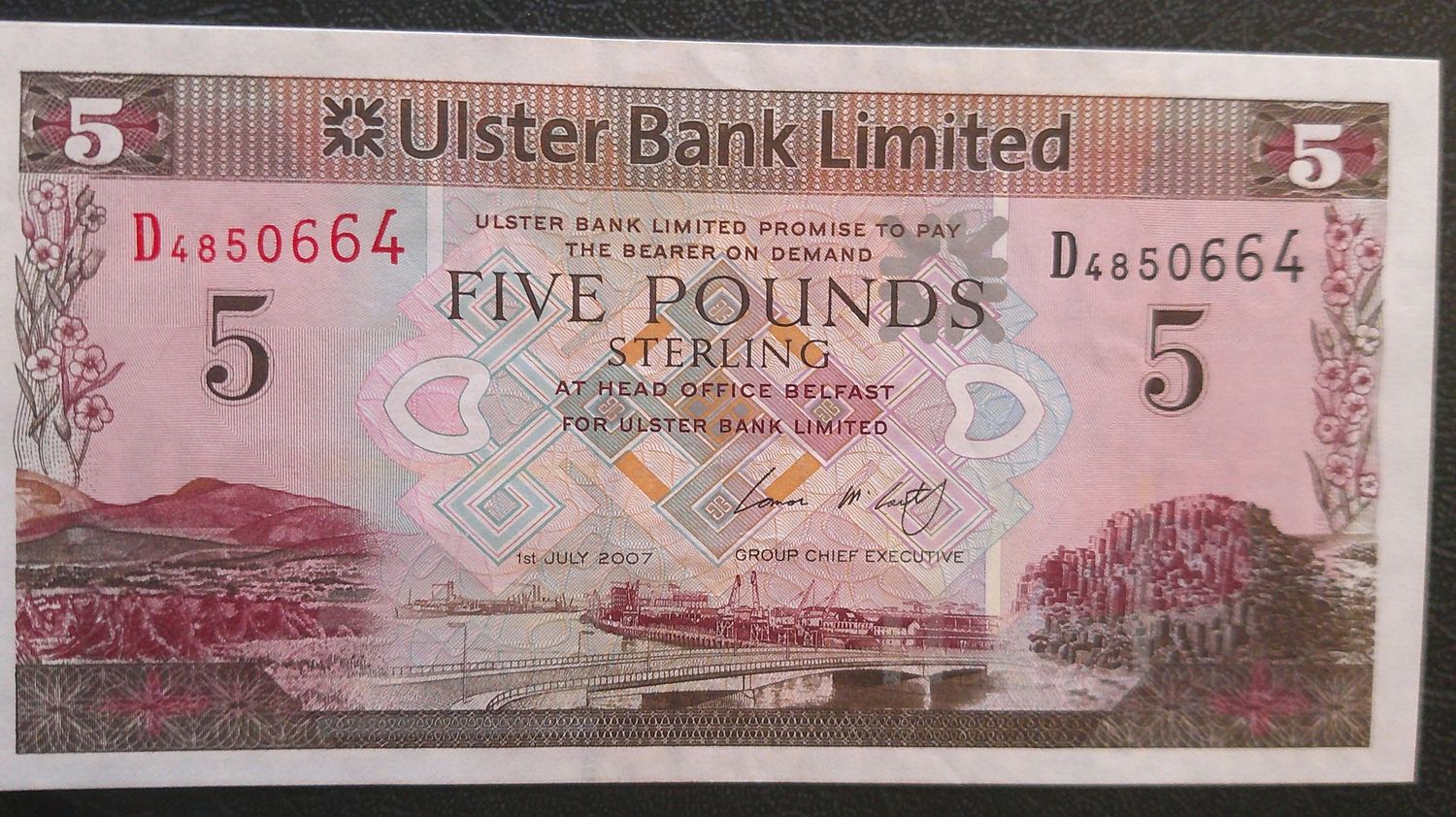 Ulster Bank £5 - 2007