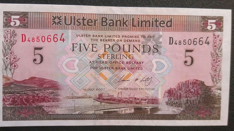 Ulster Bank £5 - 2007