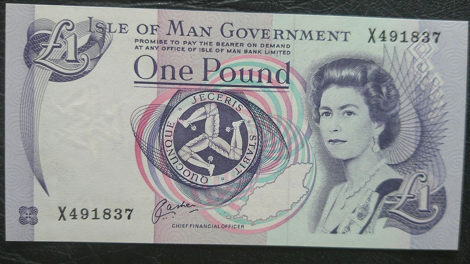 Isle of Man £1 - 1991 (Cashen)
