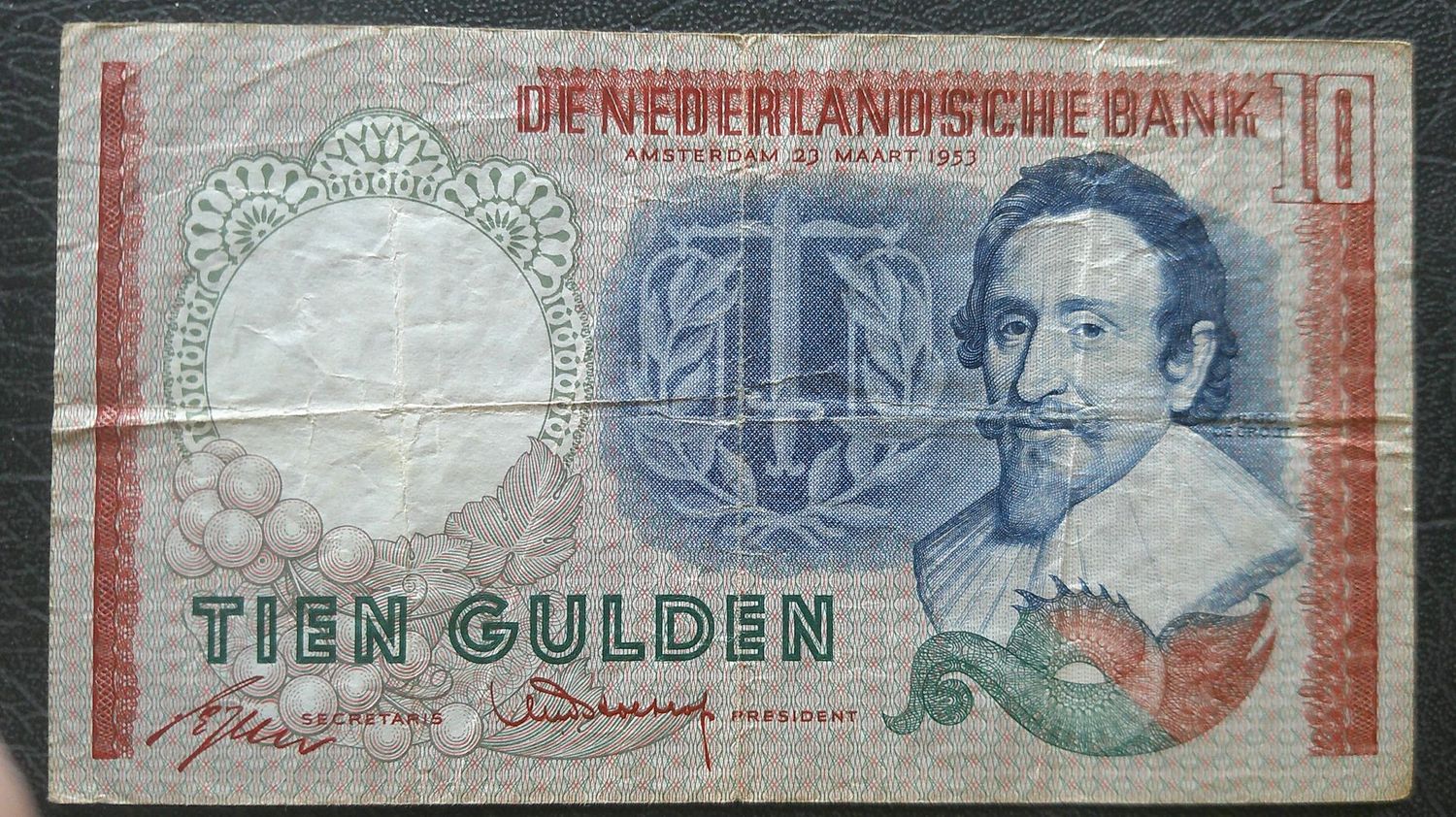 Netherlands 10 Gulden - 1953