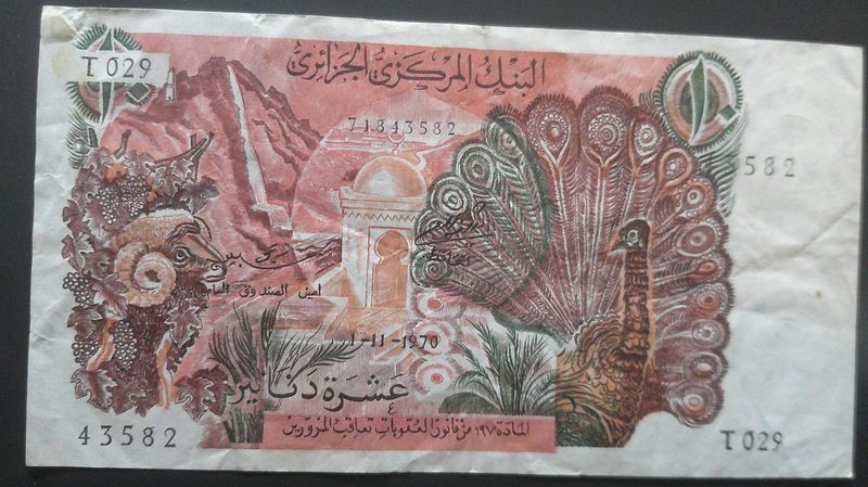 Algeria 10 Dinars - 1970