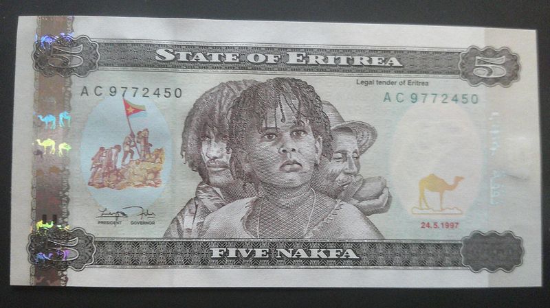Eritrea 5 Nakfa - 1997