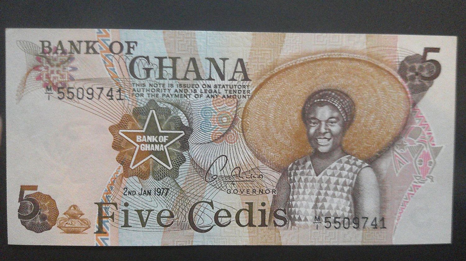 Ghana 5 Cedis - 1977