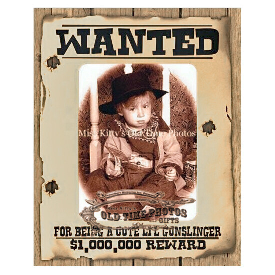 Cute L'il Gunslinger Poster Mat