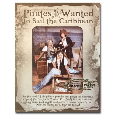 Pirates Wanted To Sail The Caribbean Poster Mat