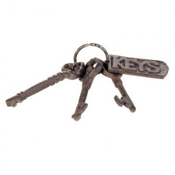 Metal Ornate Skeleton Keys On Ring