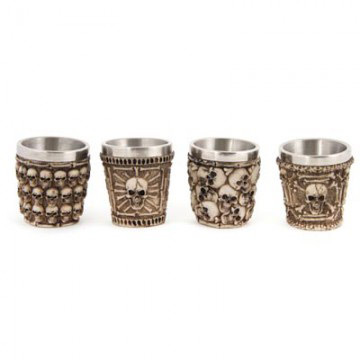 Skull And Bone Shot Glasses Set Of 4
