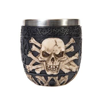 Skull And Bones Drinking Glass
