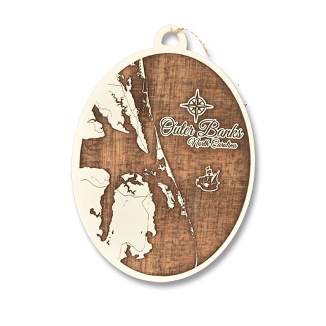 Outer Banks NC Ornament (Papier Blanc)