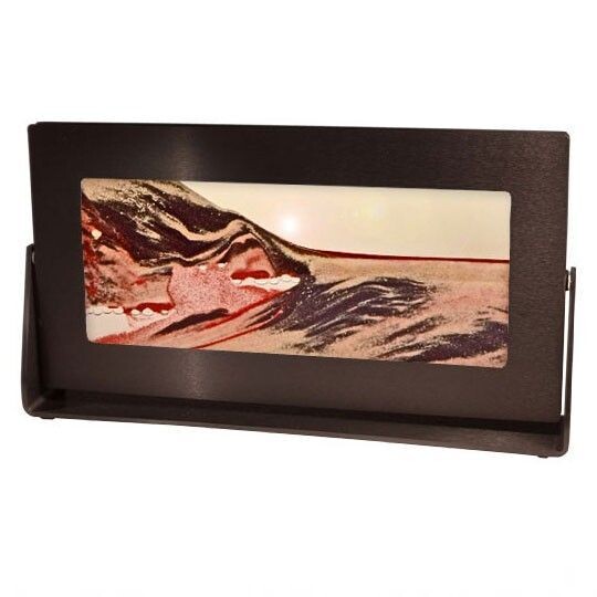 Flowing Sand Picture Moving Sand Red Volcanic Clear