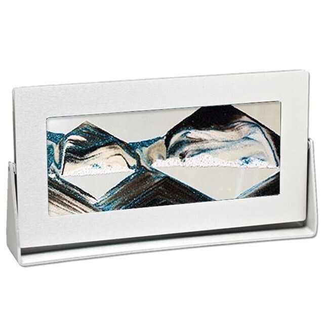 Silver Rectangle Moving Sand Pictures Arctic Glacier Clear