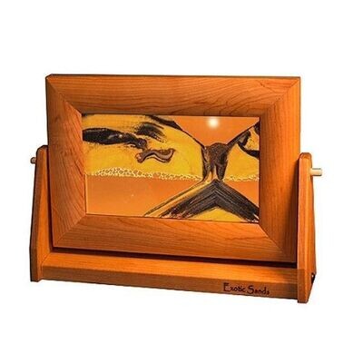 Cherry Wood Moving Sunset Orange Sand Pictures Sm.