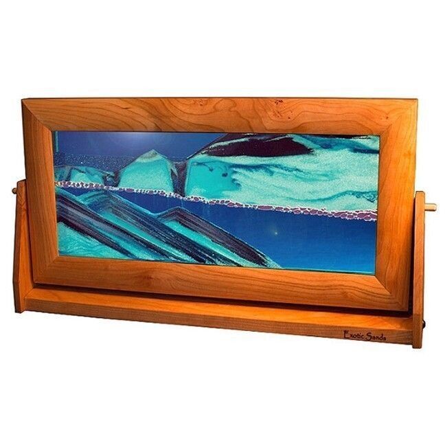 Moving Flowing Sand Picture X-Large Ocean Blue - Cherry