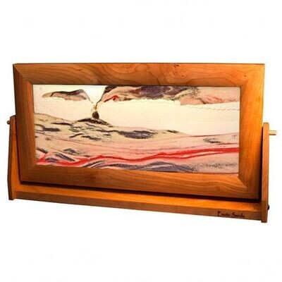 Shifting Sand Pictures X-Large Red Volcanic Clear