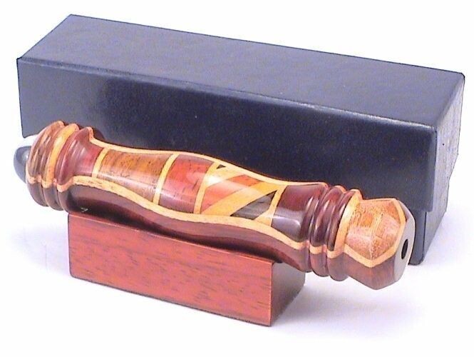 Kaleidoscope Sculpted Teleidoscope Padauk & Other Woods 4 1/2"