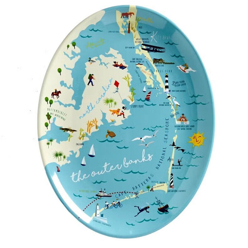 Outer Banks 16" Melamine Platter