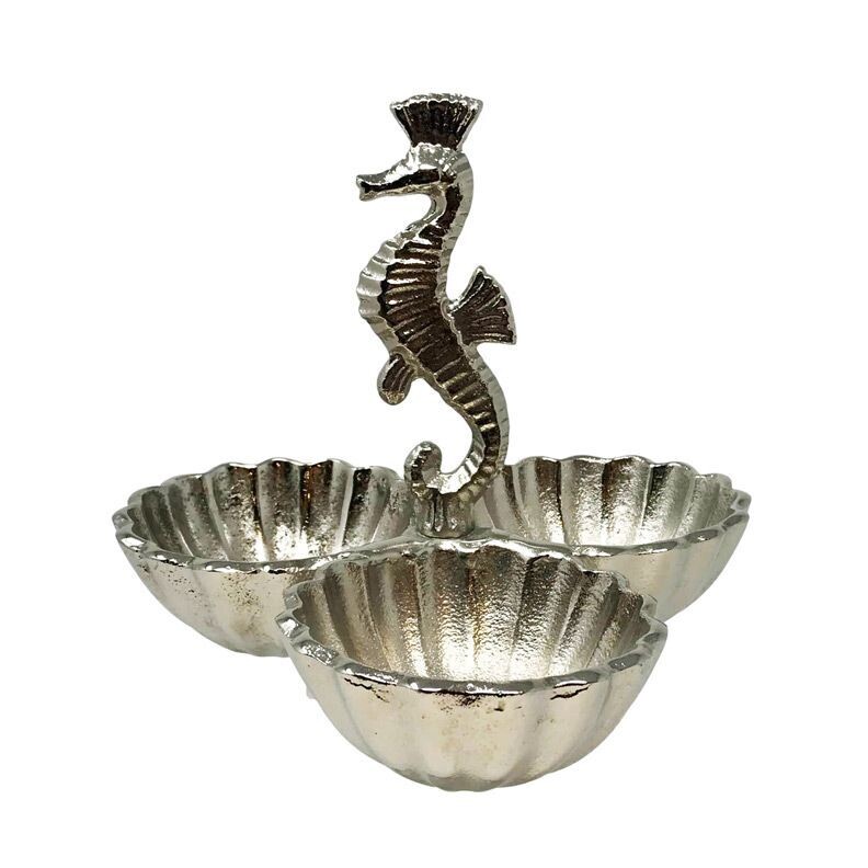 Seahorse 3 Bowl Serving Centerpiece