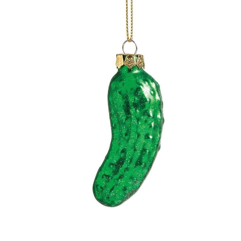 Pickle Glass Ornament