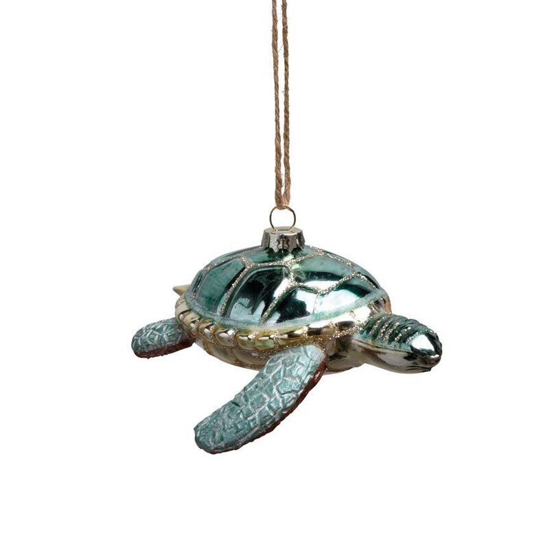 Glass Sea Turtle Ornament