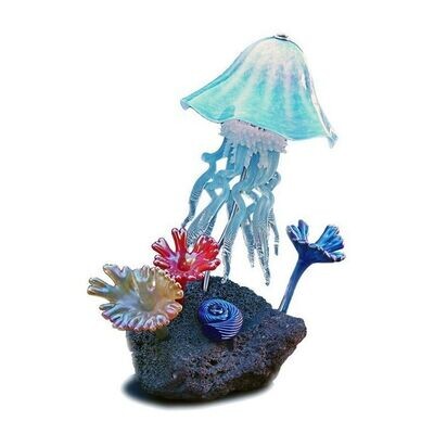 Jellyfish Lamp Reef Sculpture Hand Blown Art Glass Lighting in 10 Colors