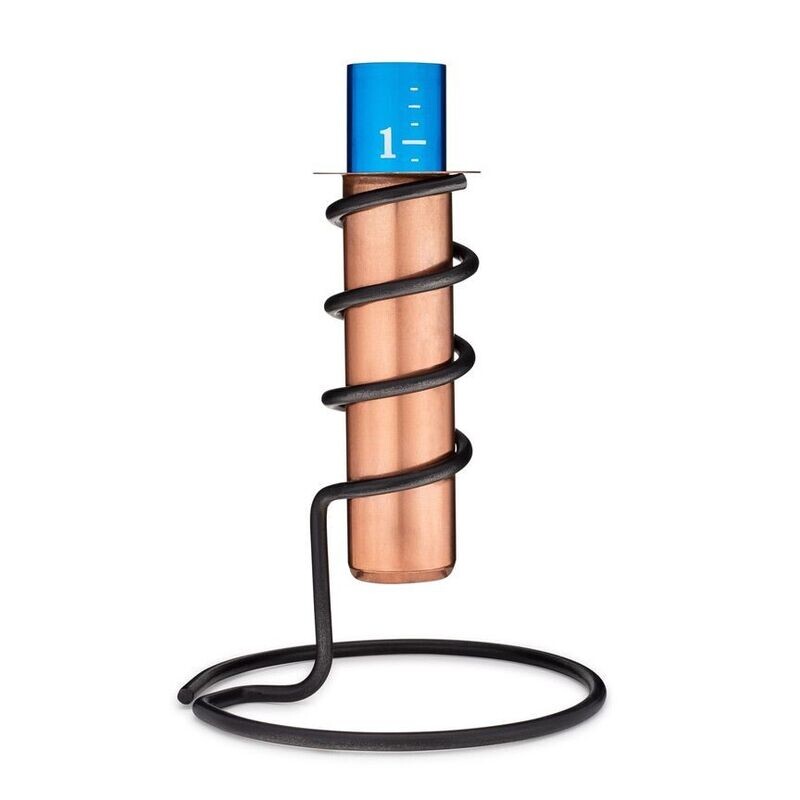 Copper Rain Gauge Tabletop Coolest Rain Gauge 9"