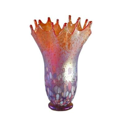 Blown Glass Splash Vase in 5 Colors