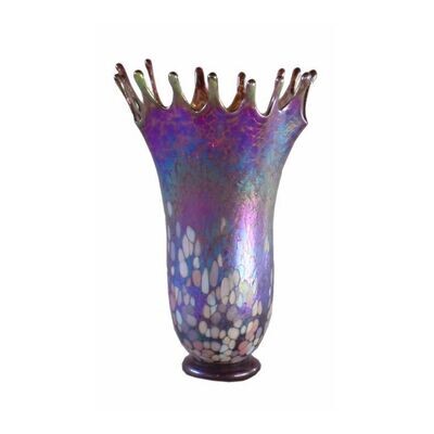 Blown Glass Splash Vase - 5 captivating colors