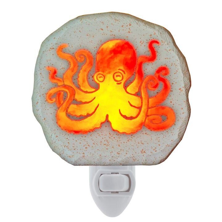 Orange Octopus Night Light