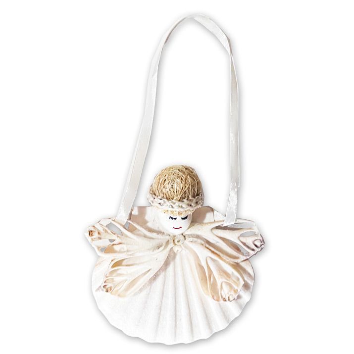 Sea Serenity Shell Angel Ornament
