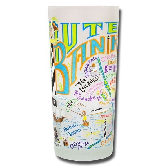 Outer Banks Drinking Glass by Catstudio Outer Banks Drinking Glass by Catstudio