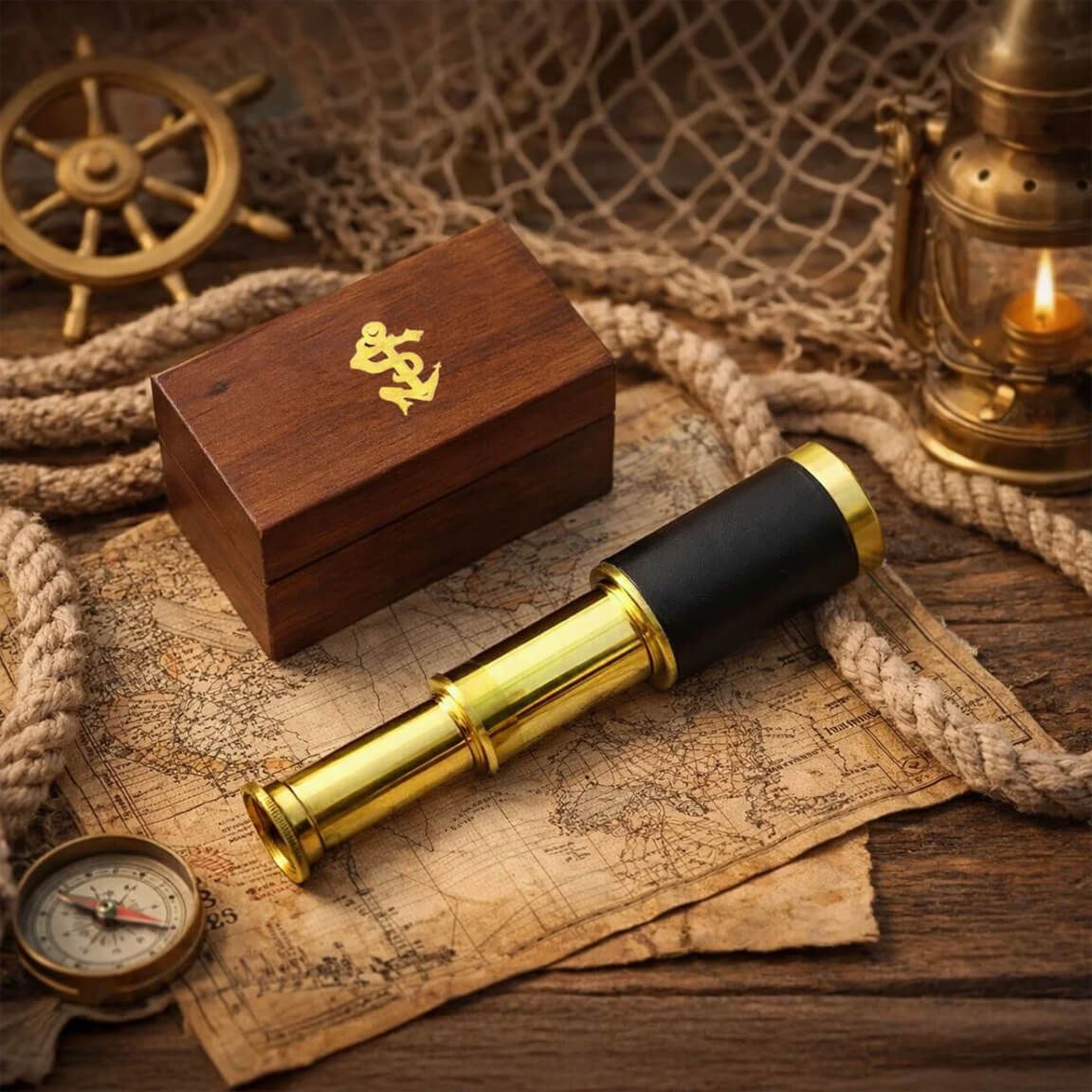 Nautical Brass Pullout 6