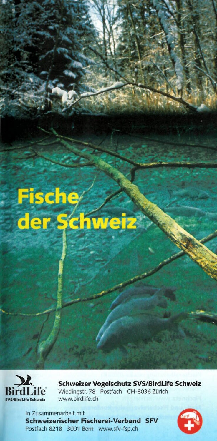 Broschüre "Fische der Schweiz"