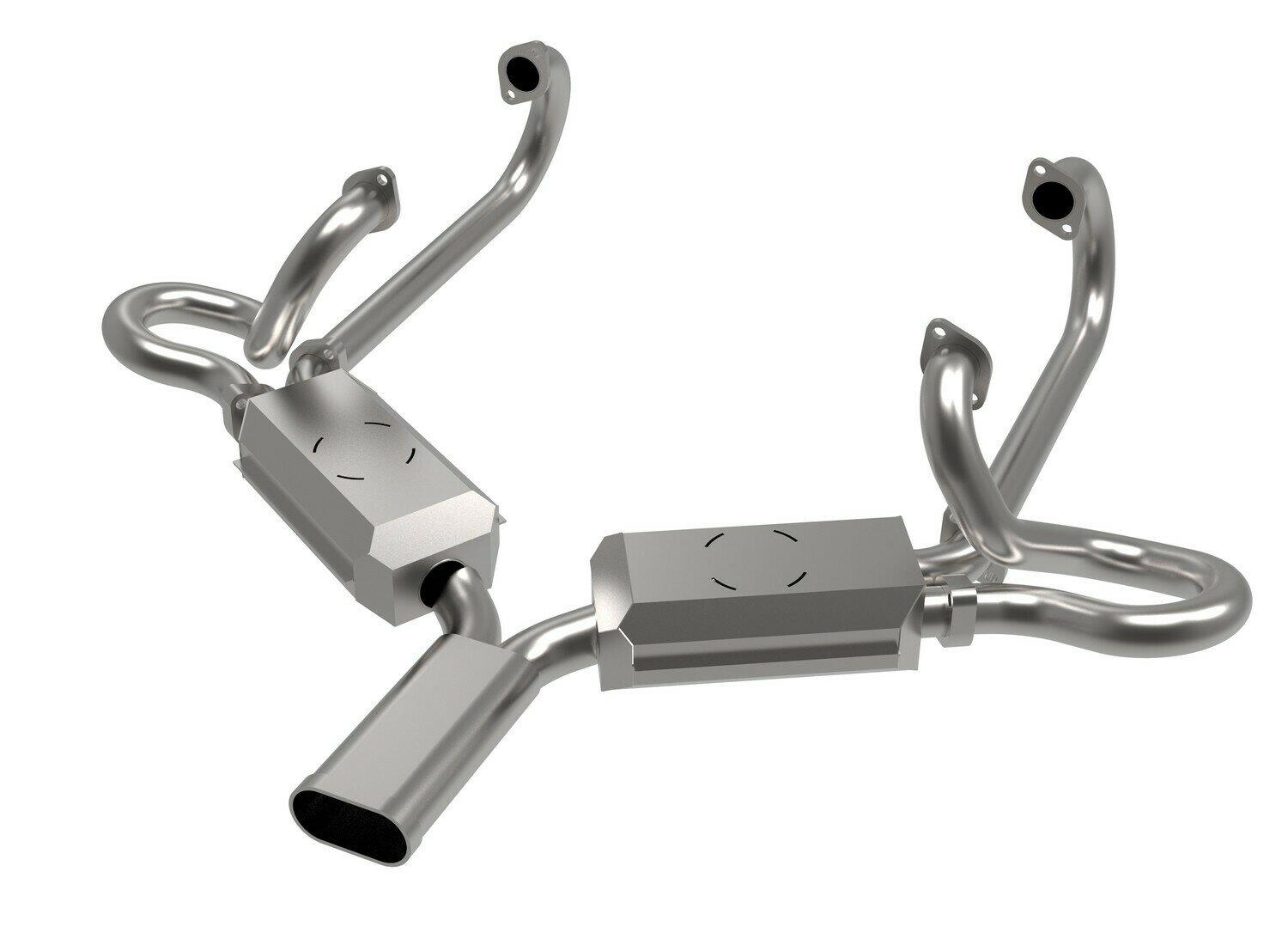 TYPE 1 1300 ~ 1600, QUIET SEBRING STYLE EXHAUST SYSTEM