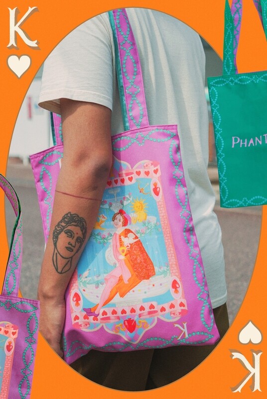 King of Hearts Reversible Tote Bag