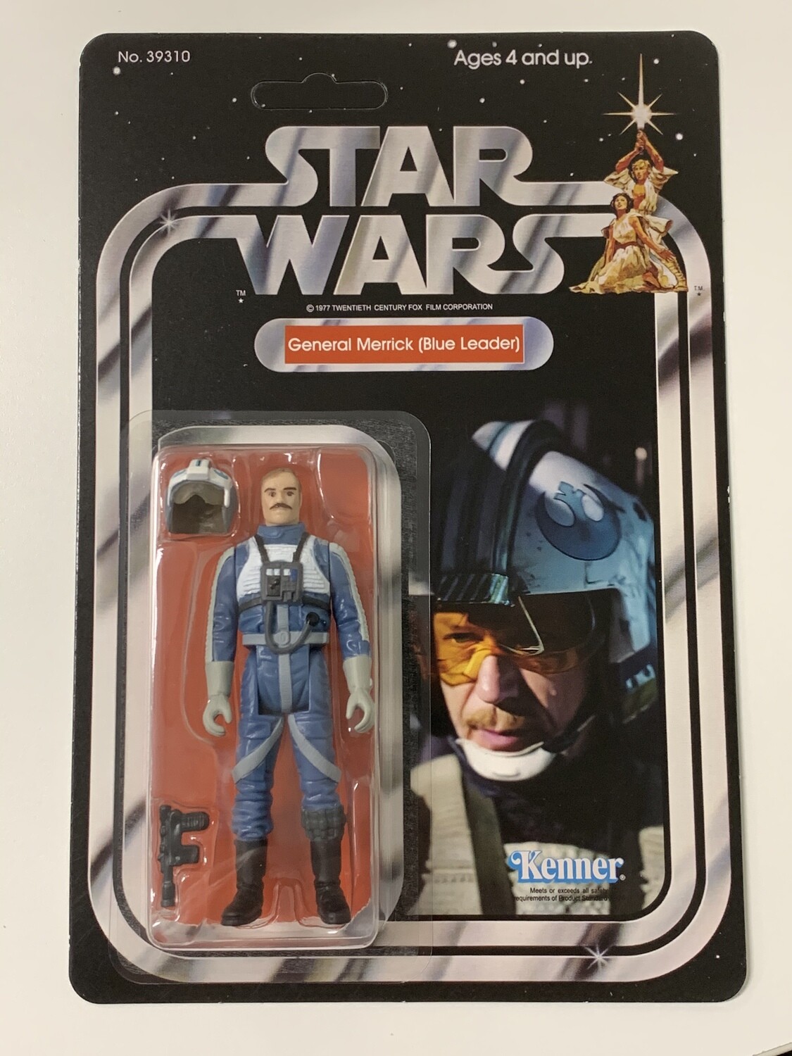 CARDED GENERAL MERRICK BLUE LEADER (X-WING PILOT)
