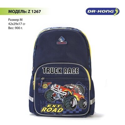 Школьный рюкзак DR.KONG Z 1267 для мальчиков на рост 130-150 см