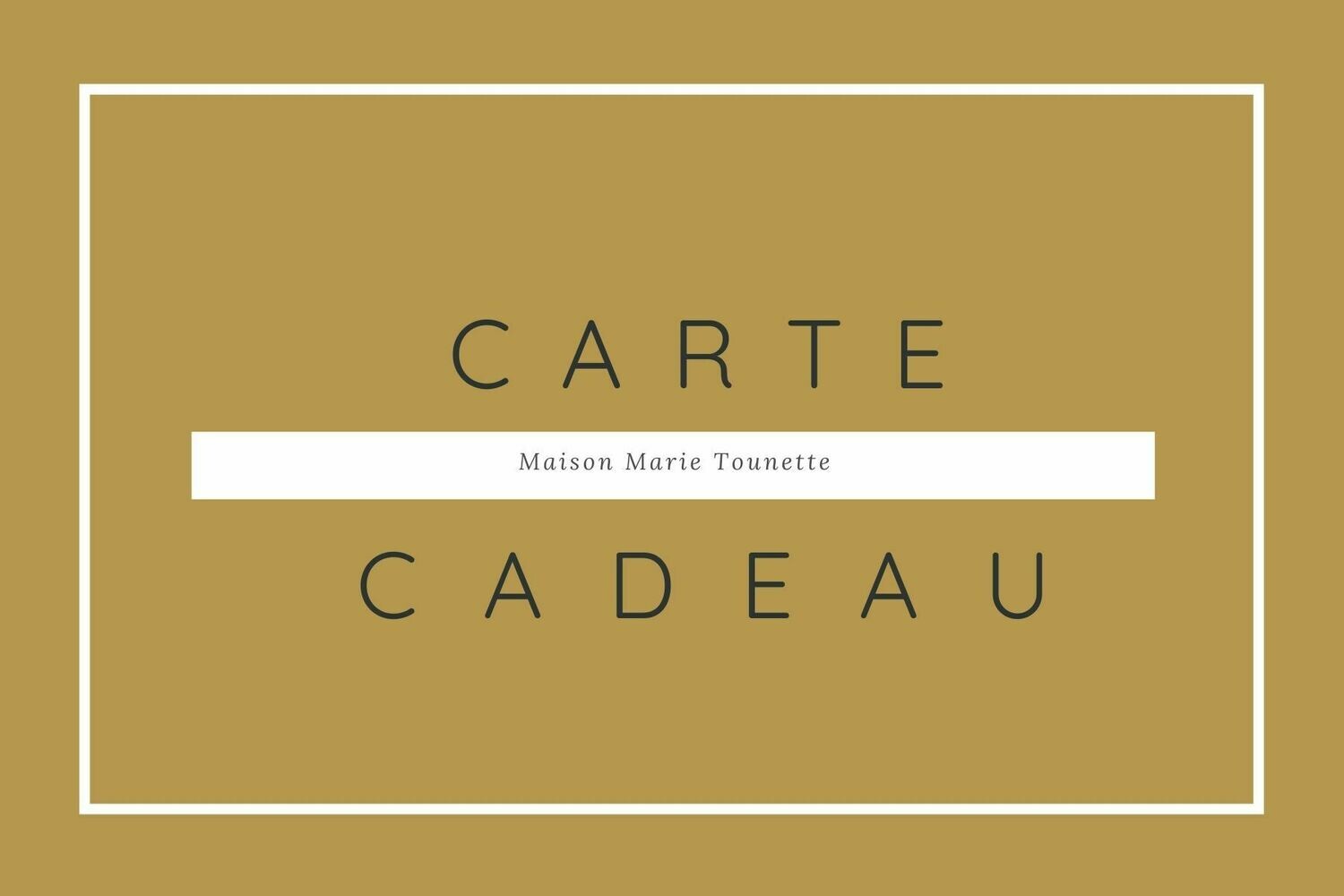 Carte cadeau Carte cadeau