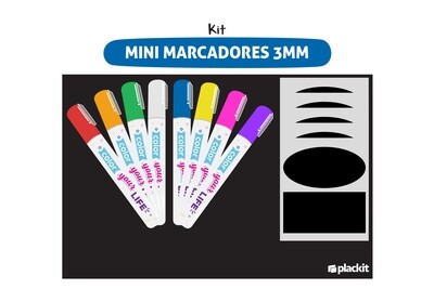 Plackit Kit Mini Marcadores 3MM Plackit Kit Mini Marcadores 3MM