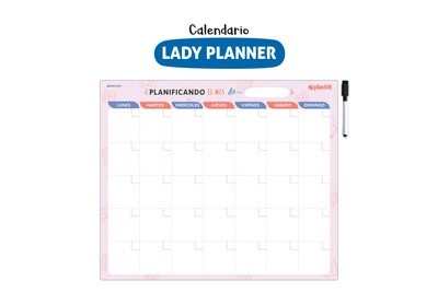 Plackit Calendario Magnético Lady Planner