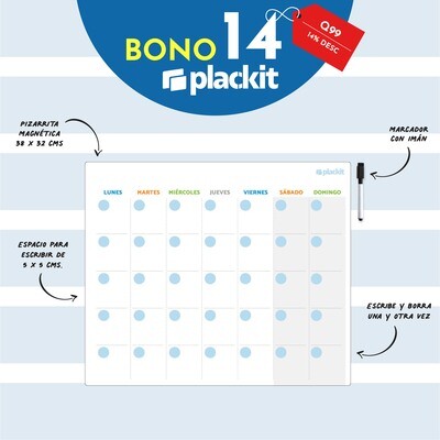 Plackit Calendario Magnético Profesional Plackit Calendario Magnético Profesional